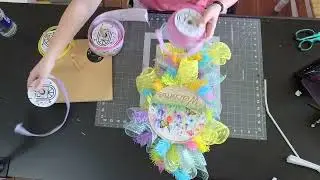Spring Easter Swag Wreath Supply Box Tutorial