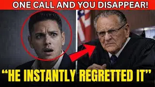 ONE CALL AND YOU DISAPPEAR! Cartel Heir Threatens Judge Caprio&mdash;Instantly Regrets It Full Courtroom