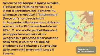 STORIA: LA FONDAZIONE DI ROMA E L'ETA' MONARCHICA