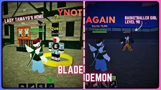 Demon Blade | Defeat Basketballer Girl Level 90 for LADY TAMAYO'S HOME #roblox #trending #demonblade