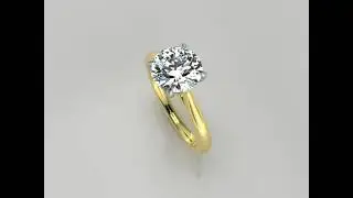 18ct Yellow Gold Ava Solitaire Diamond Engagement Ring | Daniel Christopher Jewellery