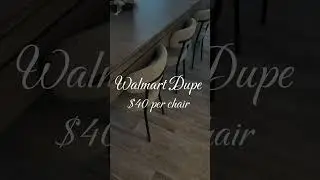 CB2 Dupe Walmart Dining Chairs #cb2 #homedecor #homedesign #walmart #furniture #decoration