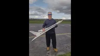 Large Aurora Clipper delta winged pusher propjet
