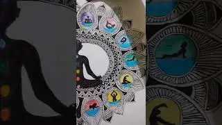 international yoga day #mandala #yoga poster#21 june #shorts