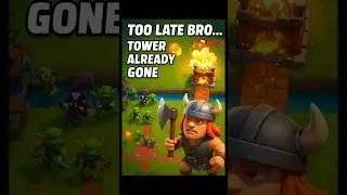Too Late Bro&hellip; Tower Already Gone#clashroyale #gaming #clash