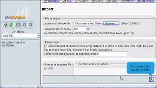 Managing MySQL databases with phpMyAdmin in DirectAdmin
