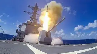 Missile Launch From Destroyer UUS Chung-Hoon (DDG-93)