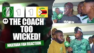 NIGERIA 1-1 ZIMBABWE ( NIGERIAN FANS REACTION) - 2026 FIFA WORLD CUP QUALIFIER.