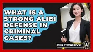 What Is A Strong Alibi Defense In Criminal Cases? - Criminal Defense Law Uncovered