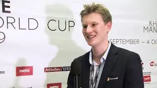 FIDE World Cup 2019. Interview with Johan-Sebastian Christiansen. | R1, G2 |