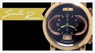 Paul Picot Technograph Rose Gold Automatic Black 44 mm