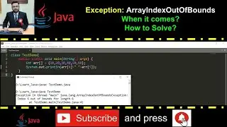 Learn Java by solving error/Exception - ArrayIndexOutOfBounds Exception - Solution - Practical Demo
