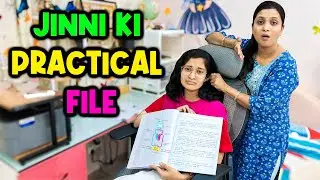 End Time Pe Jinni Ki Practical File 📖😮| School Life Tension + Mummy Ki Emergency Help 😅|Cute Sisters
