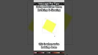 Use Modifier Keys for Precise Rotation & Skewing with the Selector Tool #inkscapetutorial #inkscape
