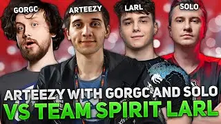 12,600 MMR GAME! ARTEEZY with GORGC and SOLO against TEAM SPIRIT LARL