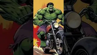 🤣Hulk will go to Banglabandha. #shorts #ai #hulk #animation #bike #hulksmash
