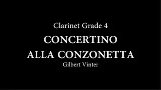 Gilbert Vinter Concertina ALLA CONZONETTA for Clarinet and Piano