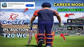 E Cricket Game Coming With Career Mode & New Tournaments ? Full Details 