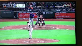 Umpire Kerwin Danley gets knocked out! San Francisco Giants vs Colorado Rockies Game