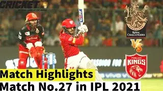 PBKS vs RCB IPL 2021 Highlights | IPL 2021 26th Match | Banglore vs Punjab | Cricket 19 Gameplay