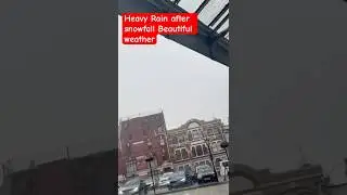 Heavy rain Shrewsbury#after #snow#melting#good #travelvlog