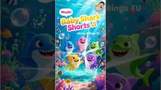 Baby Shark Dance 🦈 | Fun Family Song | #Shorts #JohnnyAndBingoTV