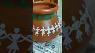 #Matka Painting #Warli Art Design