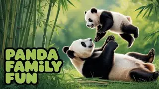 Mama Panda & Baby Panda Restore Fallen Bamboo | Heartwarming Miniature Adventure