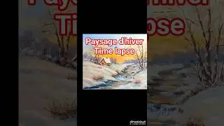 Painting a winter landscape in oil ❄️ #oilpainting #painting #oilpainting