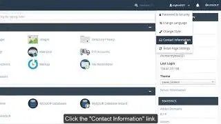 cPanel - Setting Up Contact Details