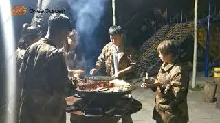 Corten Steel Barbeque Grill Outdoor Decorative Corten Steel Cast Iron Bowl BBQ Fire Bowl
