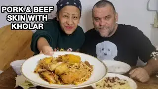 СВИНО-ГОВЯДИНАЯ КОЖА С ХОЛАРОМ//СЧАСТЛИВЫЙ 2026/ТАНГХУЛ МУКБАНГ
