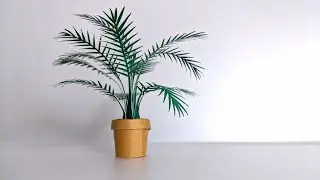 Twisting Cardstock to make Mini Palm Tree