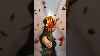Unique potrait photography ideas |Rose |fire #tricks #youtubeshorts #shortsfeed #viral #trending