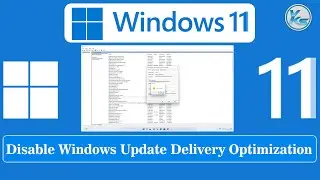 ✅ How To Disable Windows Update Delivery Optimization in Windows 11