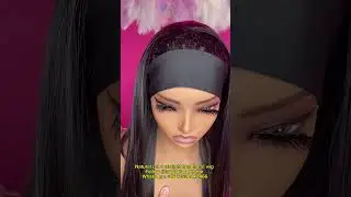 Natural color straight headband wig  #lavyhair #headbandwig #halfwig#straighthair #wigshop