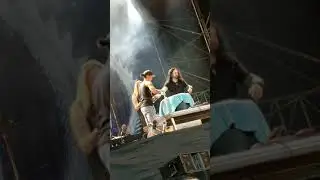 Dragonforce eating Swedish Surstr&ouml;mming at Skogsr&ouml;jet 2018