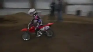 Jordan Rides Her Honda CRF 70 at RAM JAM MX Pratice Track Feb 20th #5