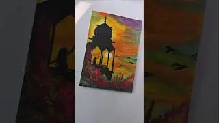🗣 what do you do all day ❓️= Art 🎨 ✨️ #painting #ytshorts #trending #drawing #viralnow #krishna