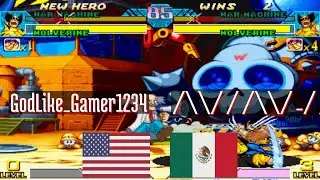 @mvsc: GodLike_Gamer1234 (US) vs /\/ / /\/ _/ /\ (MX) [Marvel vs Capcom Fightcade] Aug 1