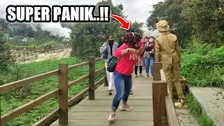 PATUNGNYA ROBOH BIKIN PANIK...!! STATUE PRANK KOCAK BIKIN NGAKAK 😂