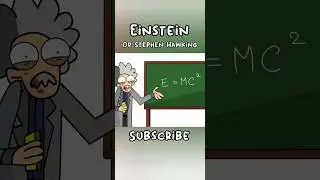 Albert einstein and stephen hawking #notyourtype #funny #shorts #animation