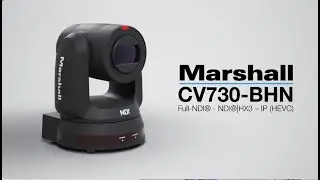 Marshall CV730-BHN PTZ UHD60 Full-NDI + NDI|HX3 + IP (HEVC) + 12GSDI