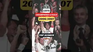 UEFA Champions League 2006/07 Top Scorer List #shorts #football #championsleague