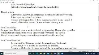 Multithreading Class 1