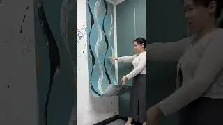 #TV background wall #Old house renovation #old wall renovation ideas #homedecor #shortvideo #viral