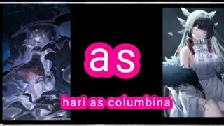 shinbi house react to hari as columbina from genshin impact x shinbi house