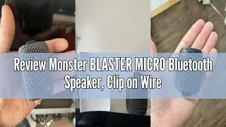 Review Monster BLASTER MICRO Bluetooth Speaker, Clip on Wireless Wearable Speaker for Hands-Free Cal