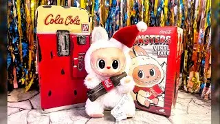 Is this Coca Cola LABUBU Real or Fake? 💀🎁🎄 #labubu #christmashaul #toyunboxing 