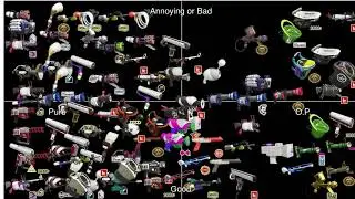 Splatoon 2 weapon alignment chart P1